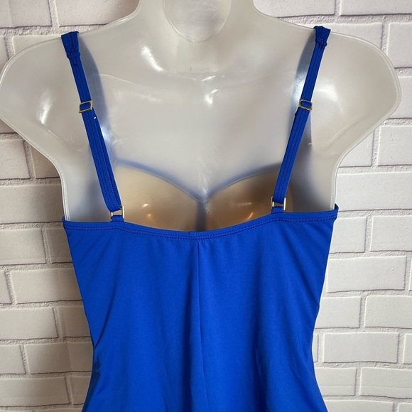 La Blanca Royal Blue  One Piece Swimsuit/size 10 - Picture 5 of 12